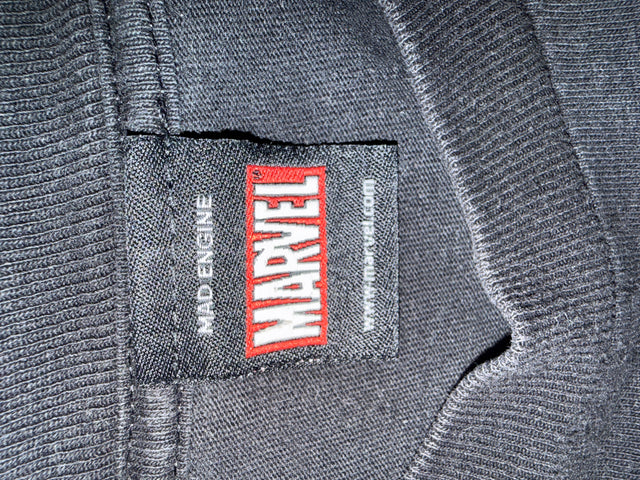 Marvel Punisher Skull T-Shirt Black Size Large