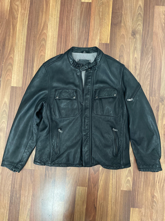 Vintage Rogue Leather Motorcycle Jacket XL
