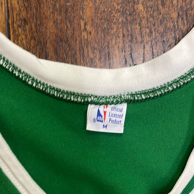 Vintage 1989/90 NBA Boston Celtics Larry Bird Macgregor Sand-Knit Jersey M