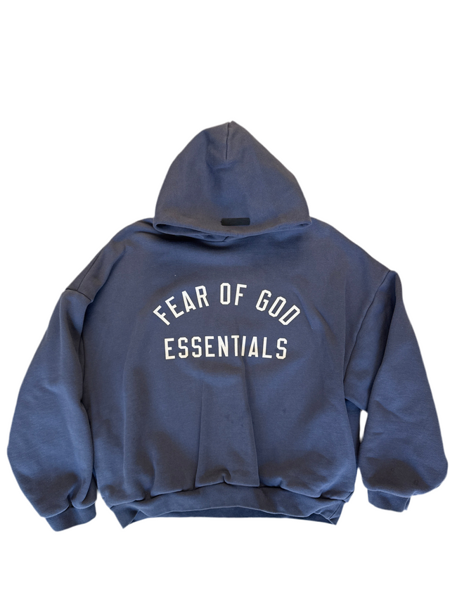 Fear of God Essentials Hoodie Navy Blue (Medium)