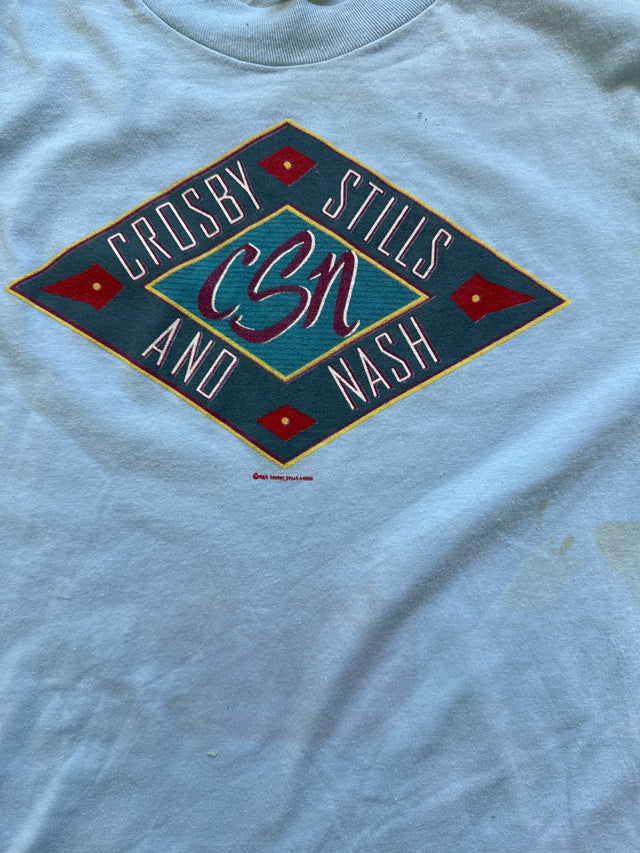 Vintage 1985 Crosby, Stills & Nash Summer Tour T-Shirt - Large