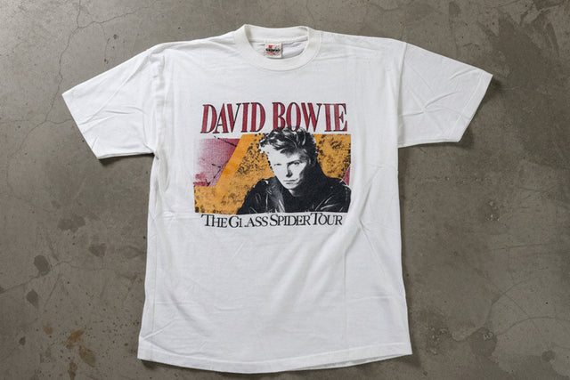 Vintage 1987 David Bowie Glass Spider Tour T Shirt Size L Made In USA