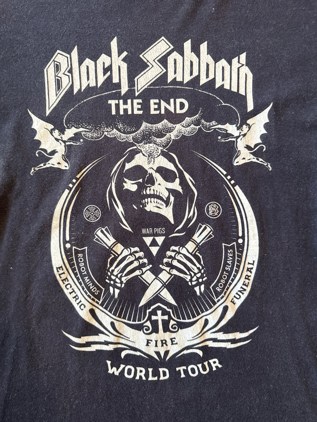 2016 Black Sabbath The End Final Tour North American Tour Tee Black Size L