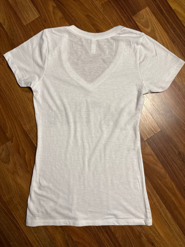 Milk Room Reflected Type V-Neck Tee – Women’s Slim Fit