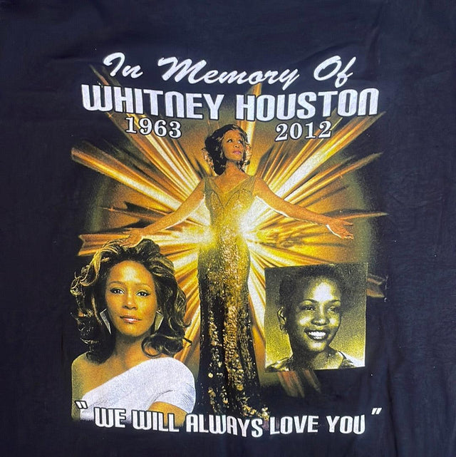 Whitney Houston Memorial Rap Shirt 2XL