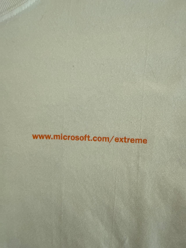 Vintage 1997 Microsoft Extreme Promo T Shirt White USA Made Size XL