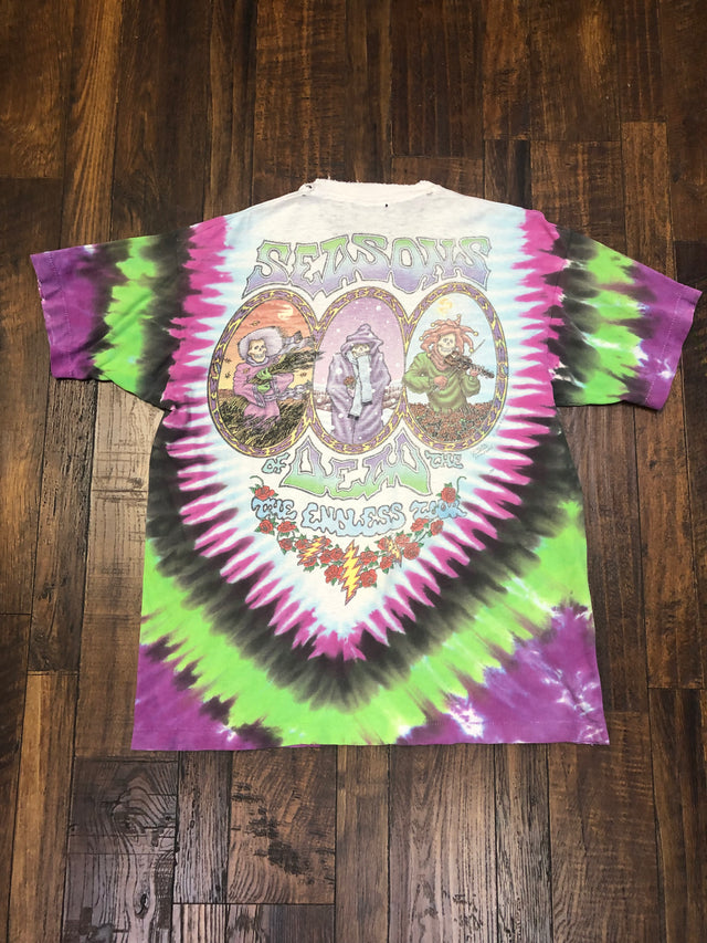 Vintage 1993 Grateful Dead Seasons Of The Dead The Endless Tour T-Shirt