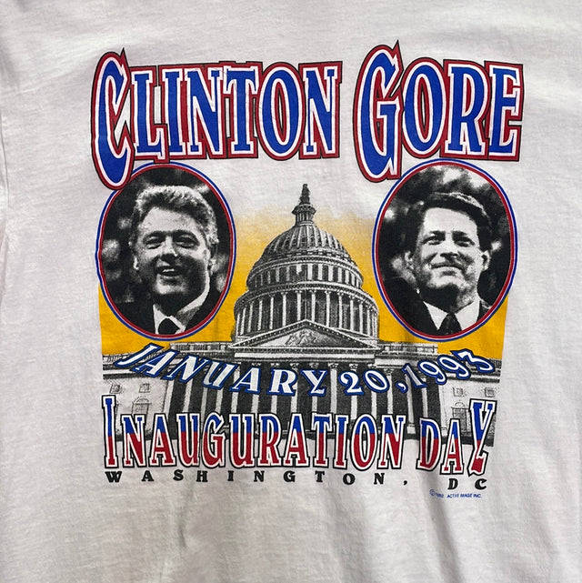 1993 US Presidential Inauguration Day Bill Clinton Al Gore Shirt XL