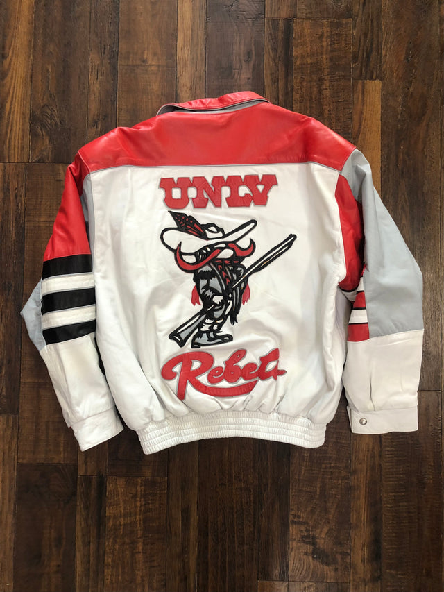 Vintage Jeff Hamilton UNLV Reversible Leather Jacket XL