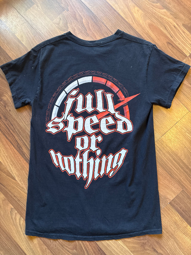 Metallica Tony Squindo Full Speed or Nothing Tee Size S