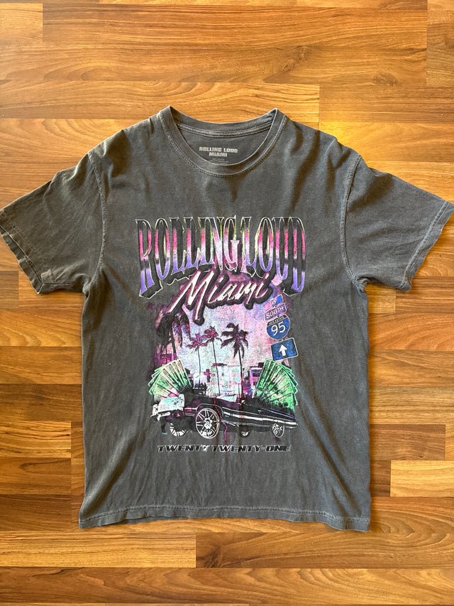 2021 Rolling Loud Miami Festival Tee ASAP Rocky Travis Scott Playboi Carti Size M