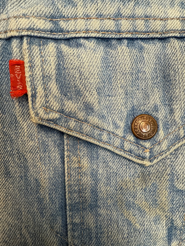 Vintage 1970s Levi’s Big E Sherpa Lined Trucker Jacket Sz 42 – Made in USA