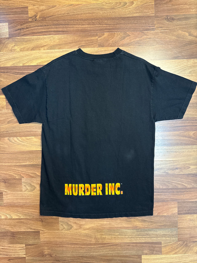 Vintage Murder Inc. Flame Tee 2000s Hip-Hop Rap Promo Shirt Size L