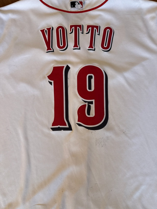 2020s Nike Cincinnati Reds Joey Votto #19 MLB Jersey White Size XXL
