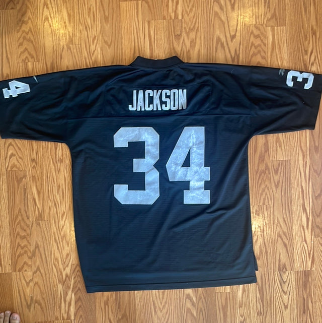 Reebok Vintage Collection Los Angeles Raiders Bo Jackson Black Jersey 2XL