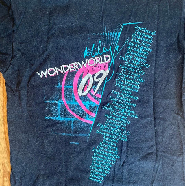 Miley Cyrus 2009 Wonder Tour T-Shirt S