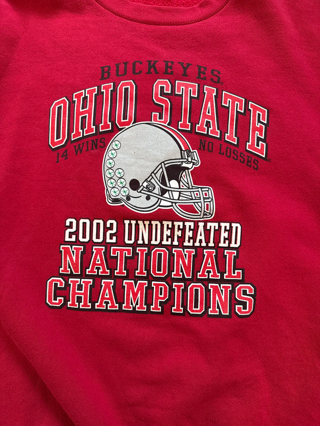 Vintage 2003 Ohio State Buckeyes National Champions Crewneck Sweatshirt XXL