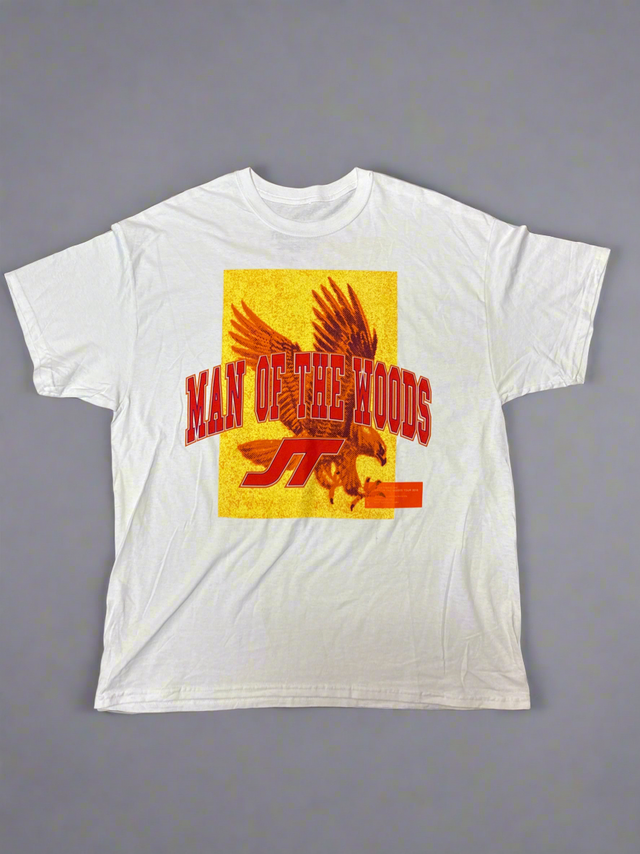 Justin Timberlake x Heron Preston “Man of the Woods” 2018 Tour Tee (White, XL)