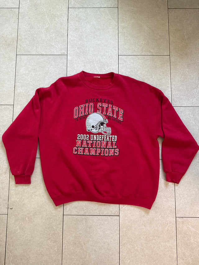 Vintage 2003 Ohio State Buckeyes National Champions Crewneck Sweatshirt XXL