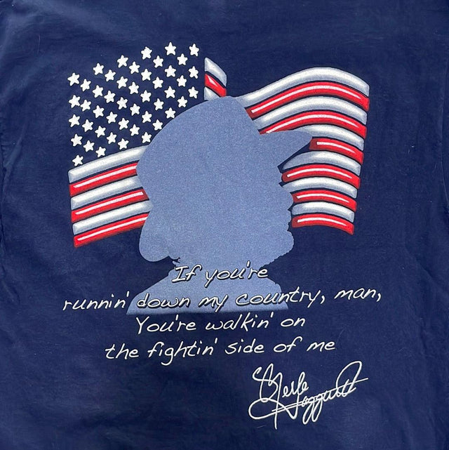 Merle Haggard If You Don't Love It Leave It T Shirt L