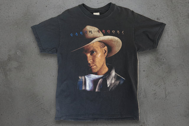 Vintage 2000 Garth Brooks World Tour T-Shirt Black Size Large