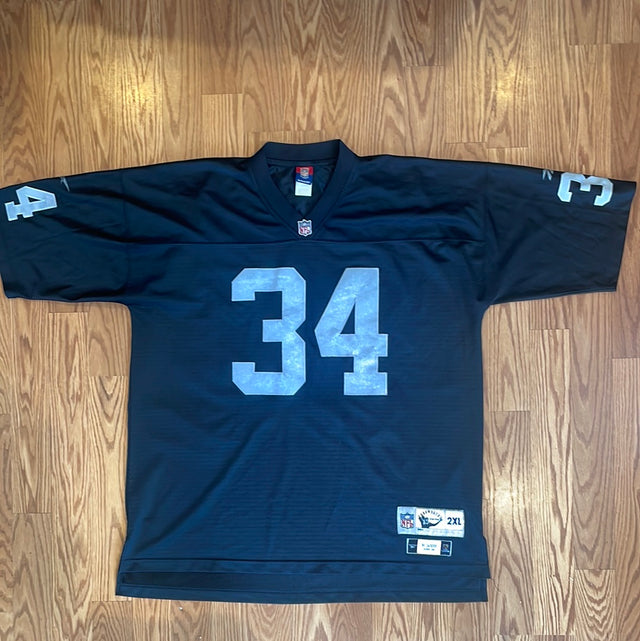 Reebok Vintage Collection Los Angeles Raiders Bo Jackson Black Jersey 2XL