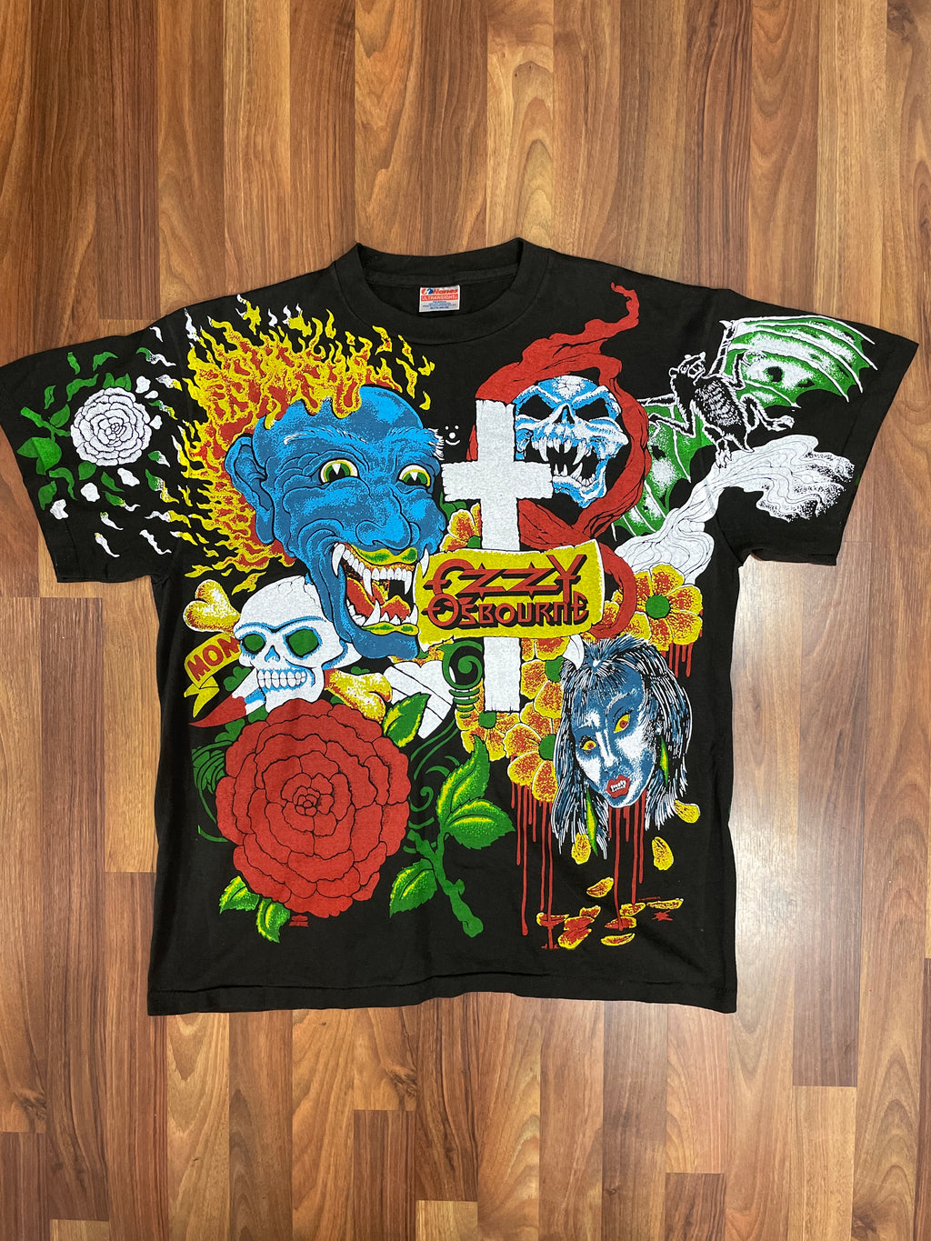 Ozzy Osbourne Reprint AOP Tee XL – Milk Room: Luxury Streetwear x