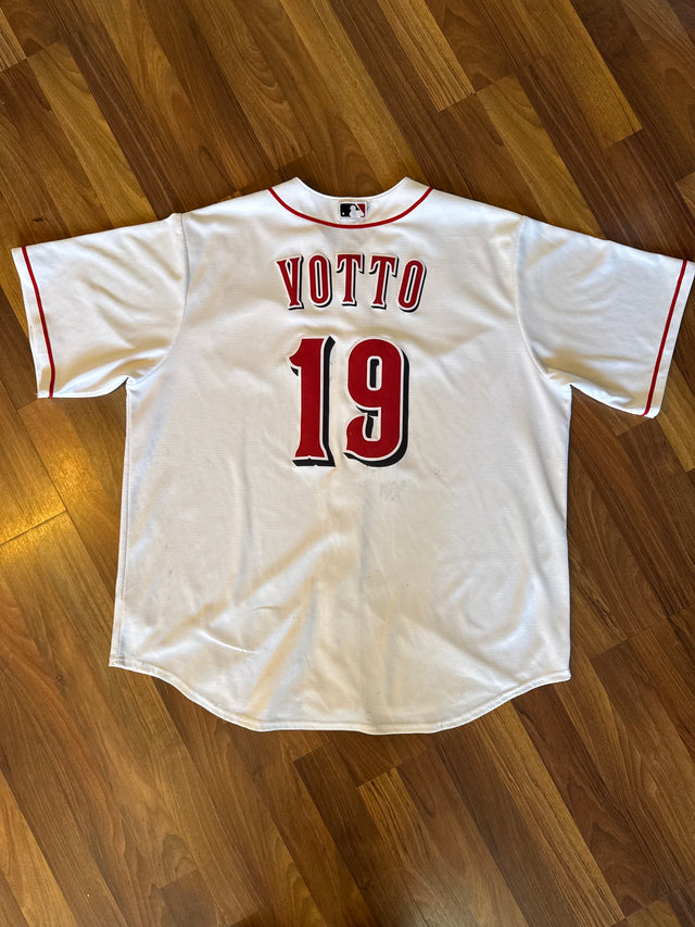 2020s Nike Cincinnati Reds Joey Votto #19 MLB Jersey White Size XXL