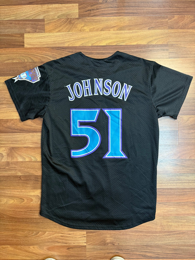 Vintage Arizona Diamondbacks Randy Johnson Jersey - Mitchell & Ness Black Mesh (M)