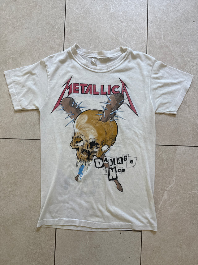 Vintage 1988 Metallica Damage Inc. Pushhead Tour T-Shirt Small