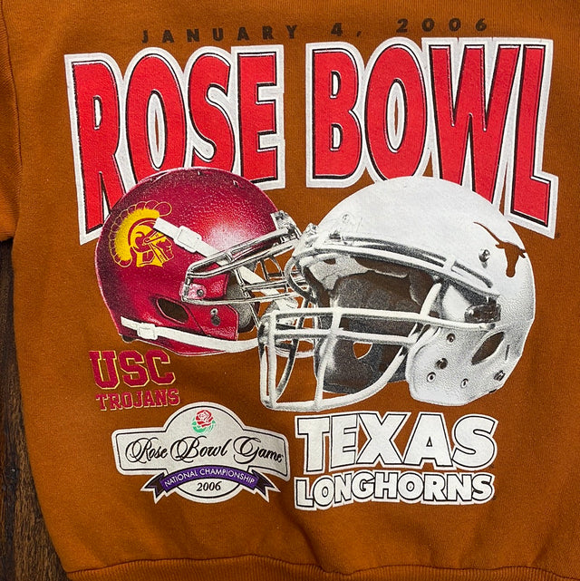 Y2K Rose Bowl 2006 USC Vs. Texas Longhorns S Kids Crewneck M