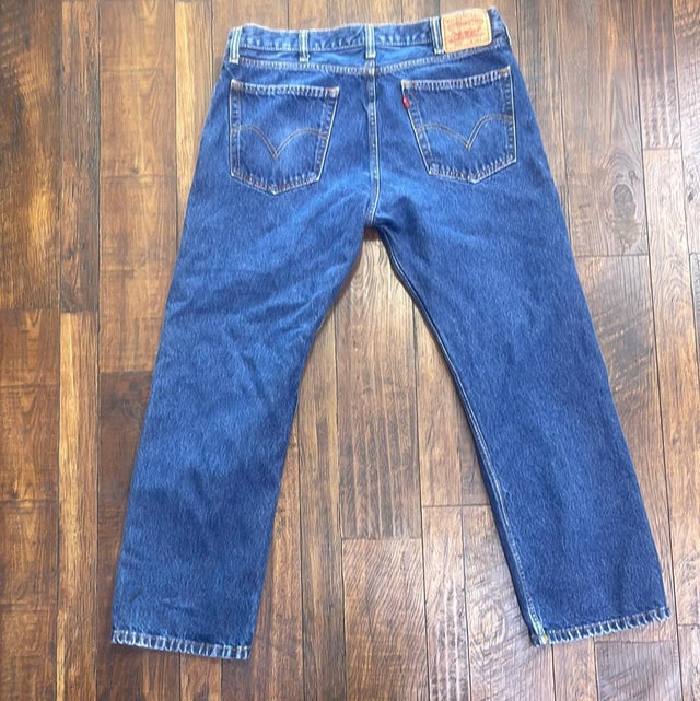 Levi’s 505 Mens 38x30 Blue Jeans Made In Lesotho