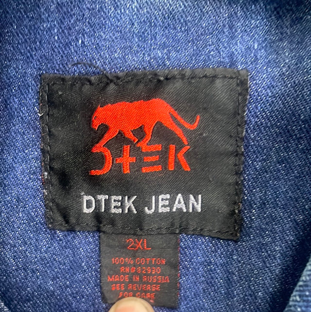 Vintage 90s Rolling Dice Dtek Jean Jacket 2XL
