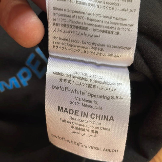 2018 Off White Mona Lisa Temperature Tee XL