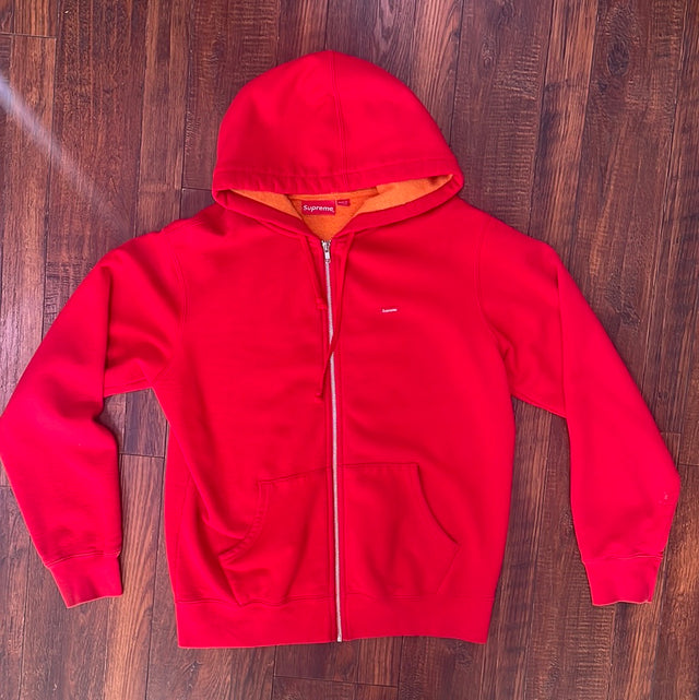 FW17 Supreme Small Box Zip Up Hooded Sweatshirt M