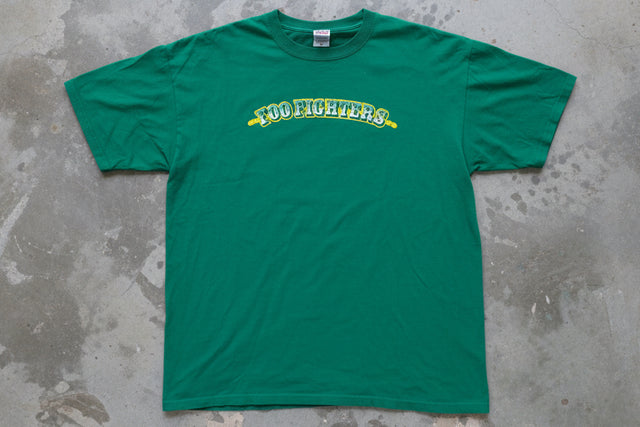 Y2K Foo Fighters Never Trust A Gingerman T Shirt Green Size XL