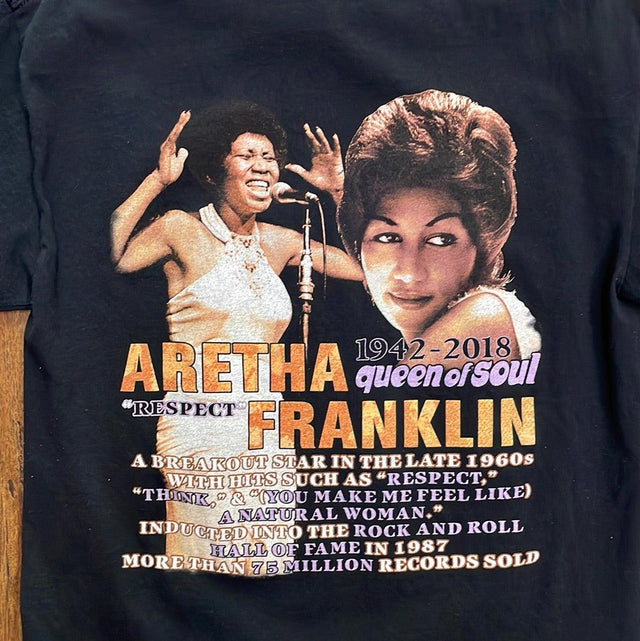 Aretha Franklin Memorial Shirt M