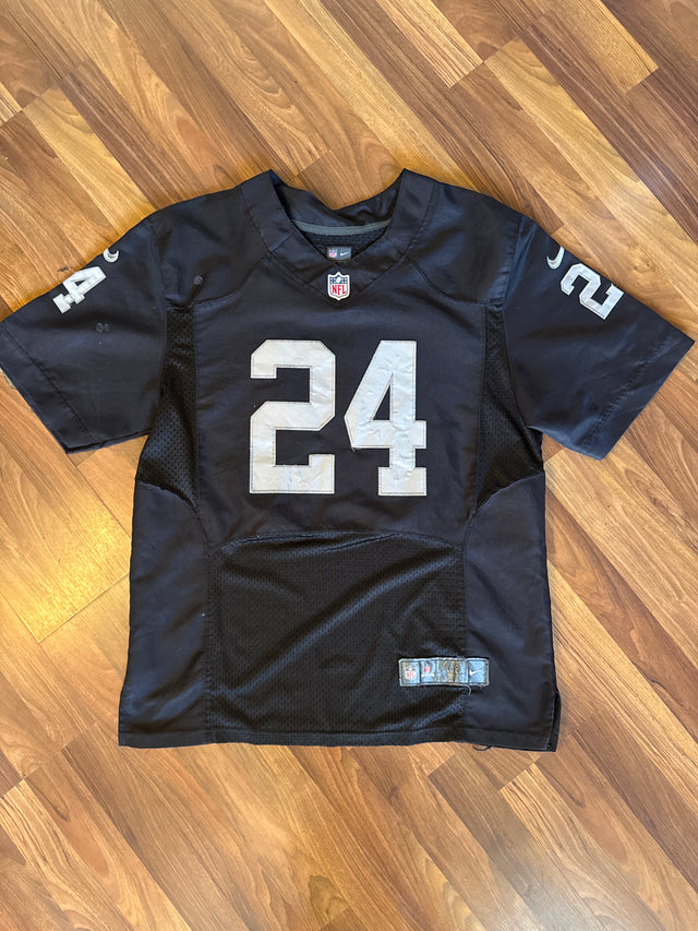2017-2018 Oakland Raiders Marshawn Lynch #24 Nike NFL Jersey Size 48 XL