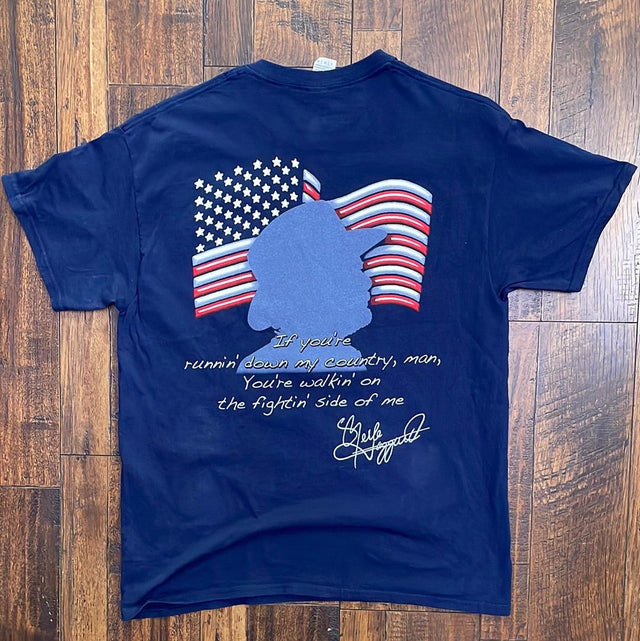 Merle Haggard If You Don't Love It Leave It T Shirt L