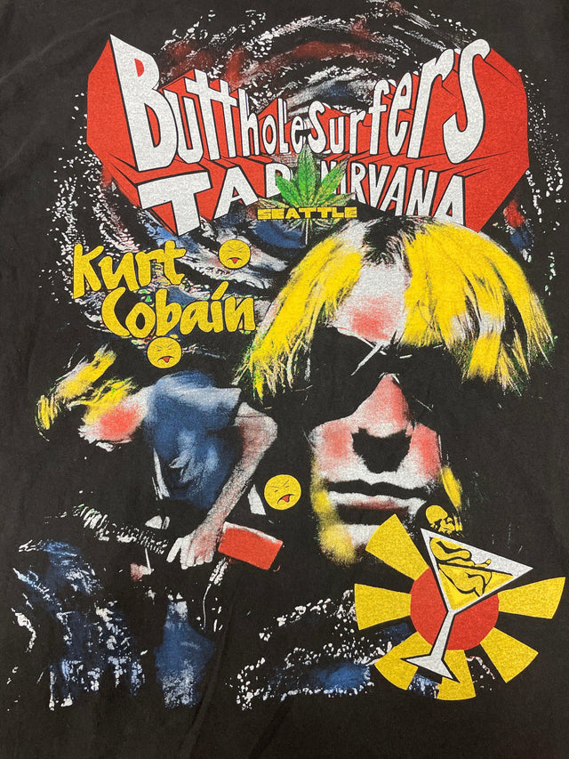 Nirvana and Tad Butthole Surfers Big Hit Reprint Tee XL