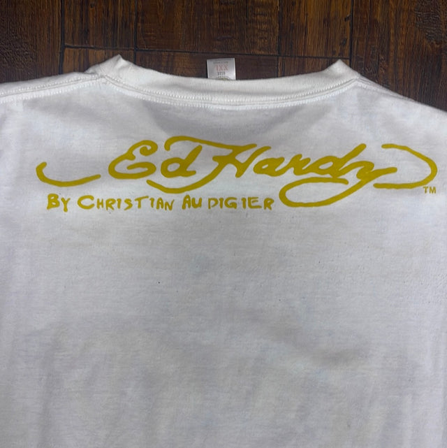 Vintage Ed Hardy Christian Audigier Love Kills Slowly Shirt 2XL