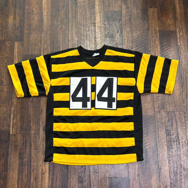 Signed Pittsburgh Steelers #44 Terry Matakevich Sz Bumblebee Jersey XL