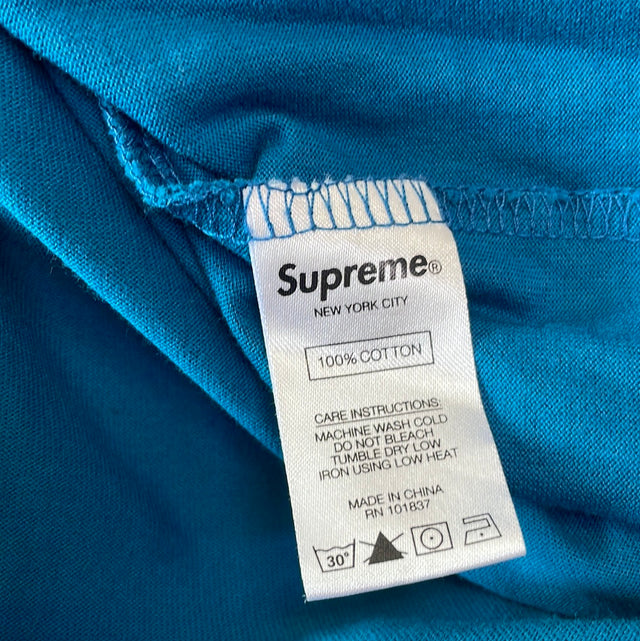 Supreme Small Box Tee Teal M