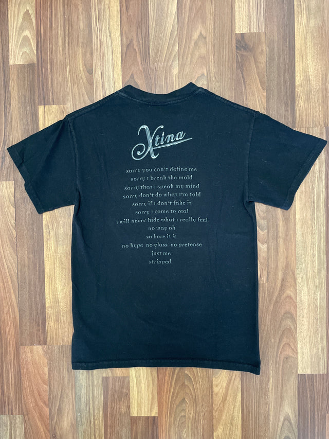 2006 Christina Aguilera Xtina Hurt Lyrics Tee S