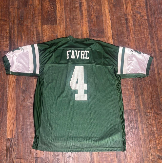 NFL Brett Favre #4 Jets Reebok Jersey 2XL