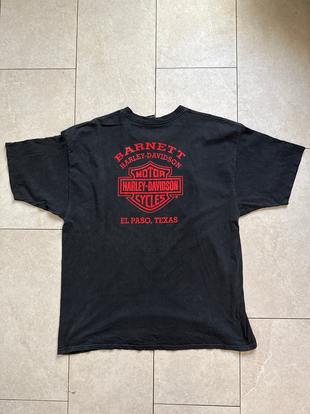 Vintage 2001 Harley-Davidson Fat Boy Barnett Harley-Davidson El Paso Texas T-Shirt 3XL