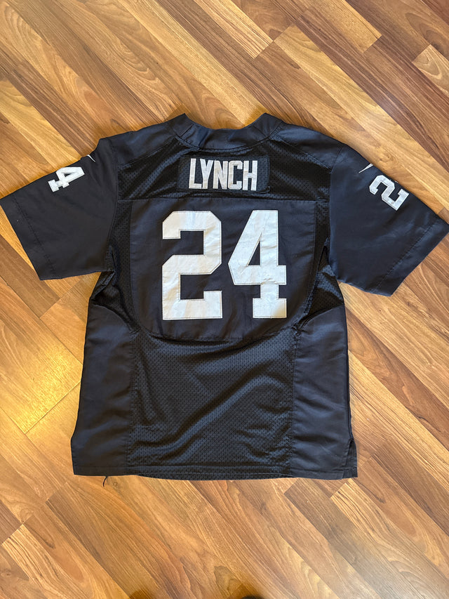 2017-2018 Oakland Raiders Marshawn Lynch #24 Nike NFL Jersey Size 48 XL