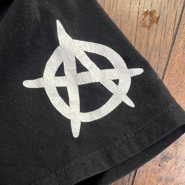 ASAP Rocky 06 Pacsun Upside Down Flag Black Shirt M