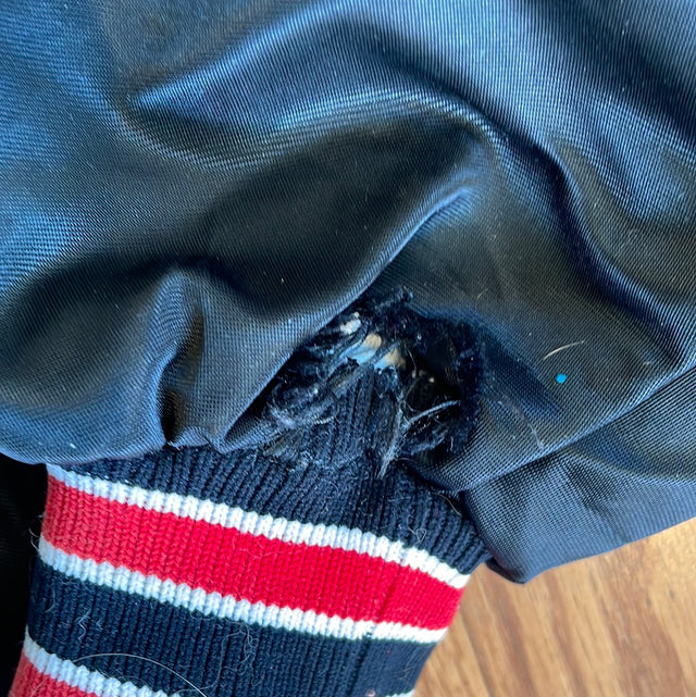 Vintage Iron City Beer Bomber Jacket Made In USA L