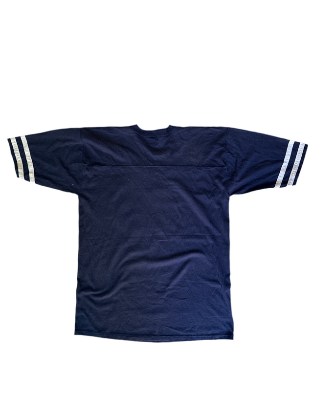 Vintage 80s West Virginia Mountaineers Jersey Tee Jerzees by Russell (Made in USA)